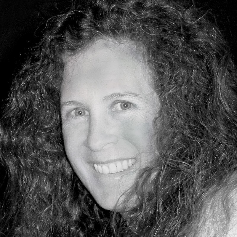 Black and white photo of Laura