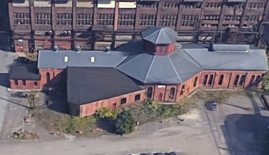 Octagon-shaped former steel mill in Johnstown PA